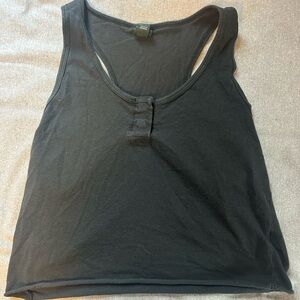 Black Sleeveless Tank Top